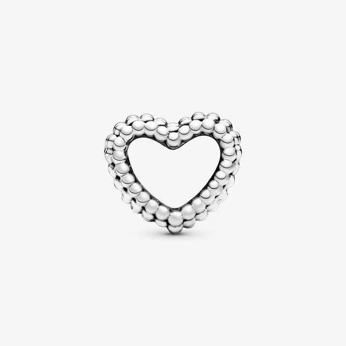 1 Bracelet2 Charms 99 Women Pandora Beaded Open Heart Charm Sterling Silver
