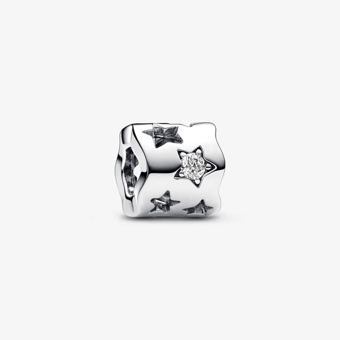 1 Bracelet2 Charms 99 Women Pandora Cutout Sparkling Star Charm