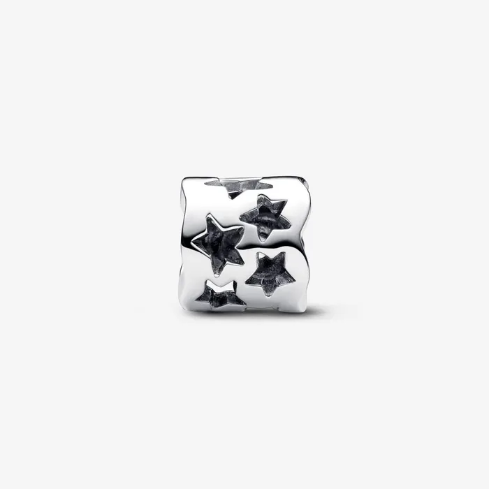 1 Bracelet2 Charms 99 Women Pandora Cutout Sparkling Star Charm