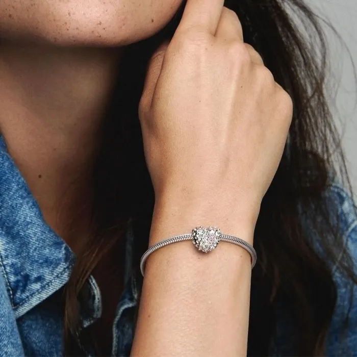 1 Bracelet2 Charms 99 Women Pandora Mum Daisy Heart Charm