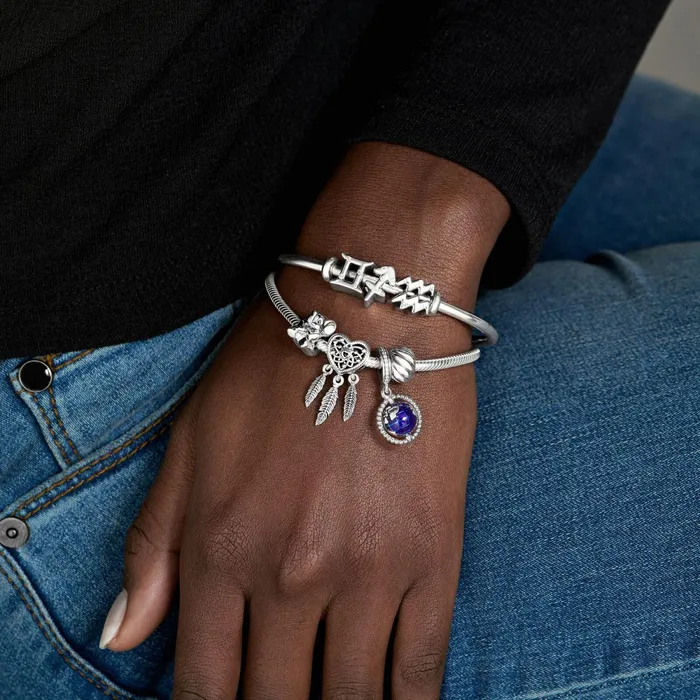 1 Bracelet2 Charms 99 Women Pandora Sparkling Gemini Zodiac Charm