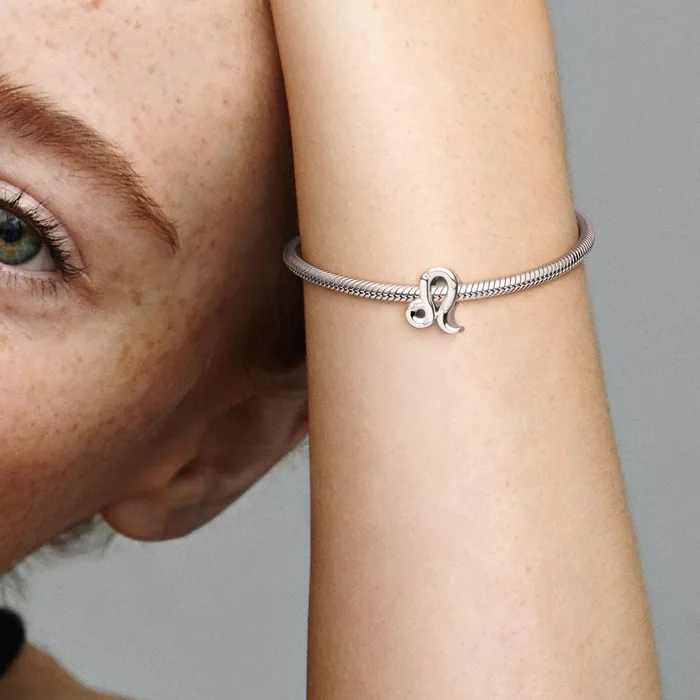 1 Bracelet2 Charms 99 Women Pandora Sparkling Leo Zodiac Charm