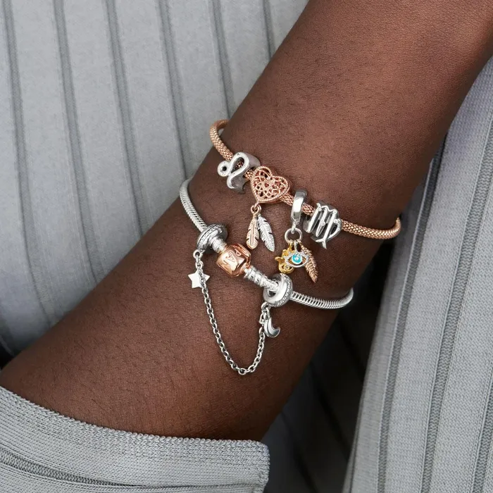 1 Bracelet2 Charms 99 Women Pandora Sparkling Leo Zodiac Charm
