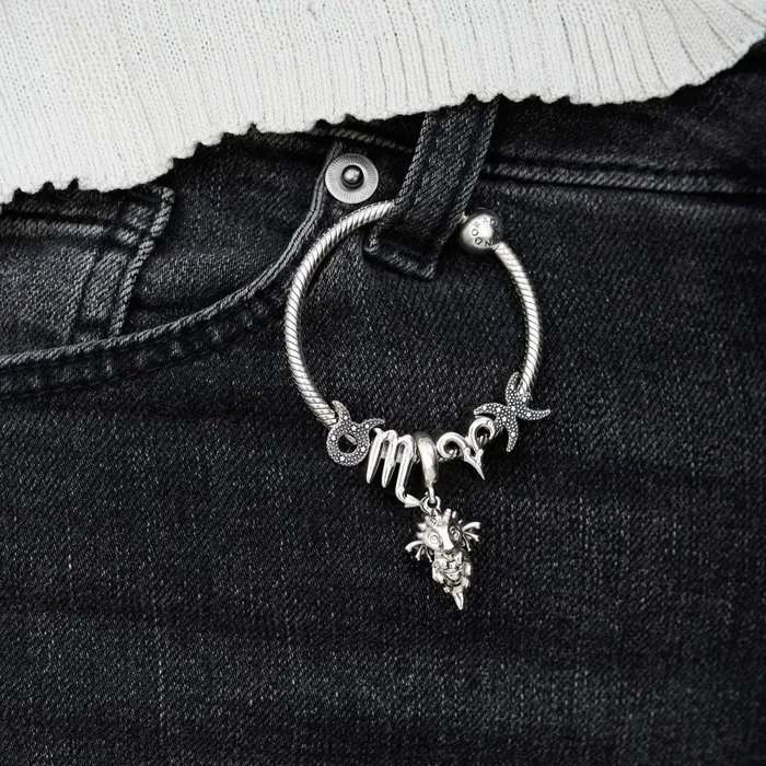 1 Bracelet2 Charms 99 Women Pandora Sparkling Virgo Zodiac Charm