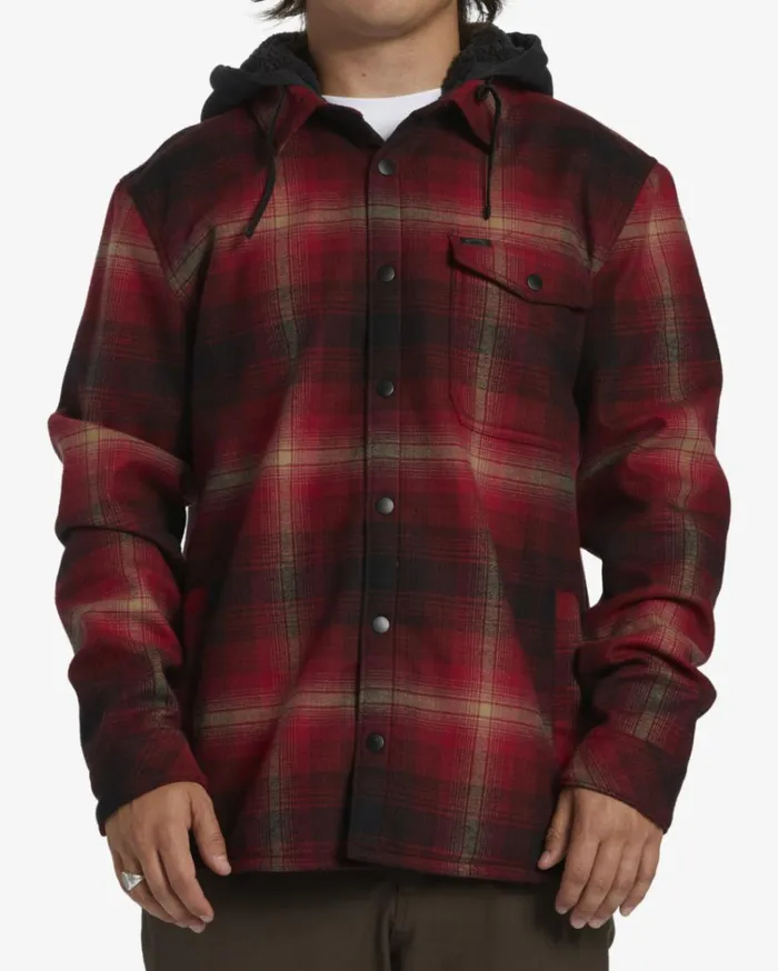 ADiv Furnace Bonded Flannel Shirt Coral Men Billabong Shirts