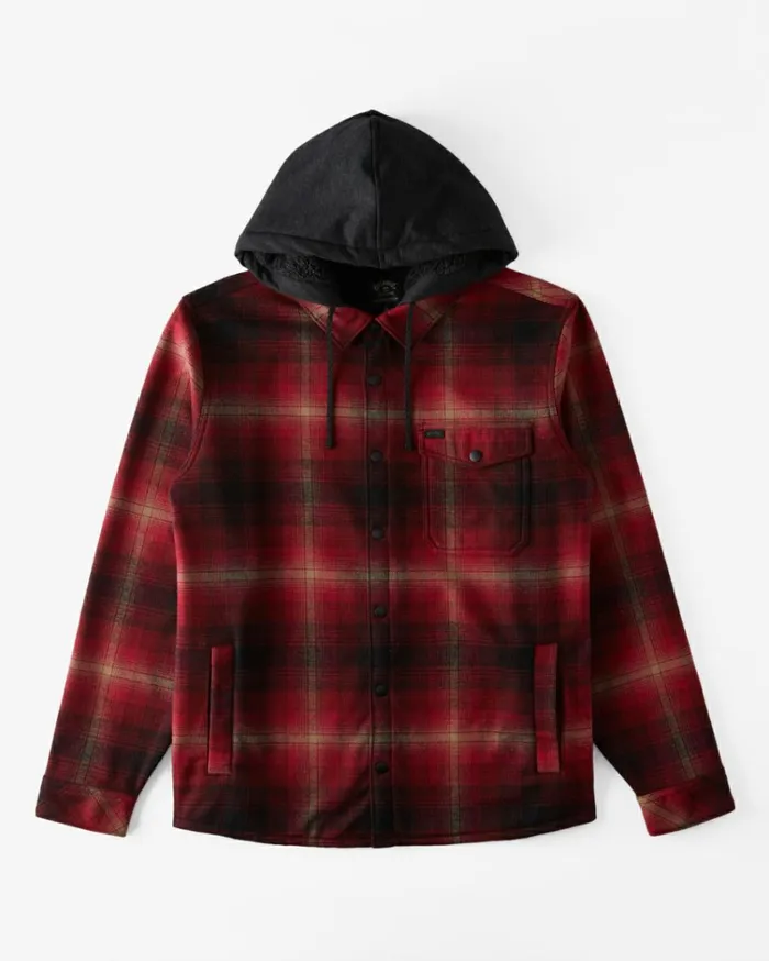 ADiv Furnace Bonded Flannel Shirt Coral Men Billabong Shirts