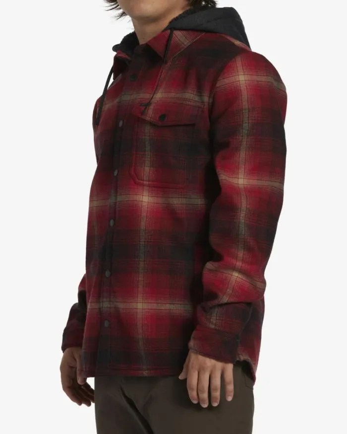 ADiv Furnace Bonded Flannel Shirt Coral Men Billabong Shirts
