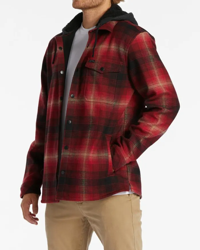 ADiv Furnace Bonded Flannel Shirt Coral Men Billabong Shirts