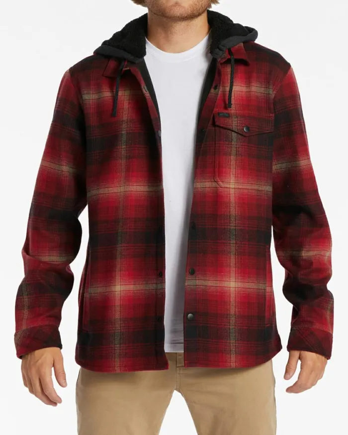 ADiv Furnace Bonded Flannel Shirt Coral Men Billabong Shirts