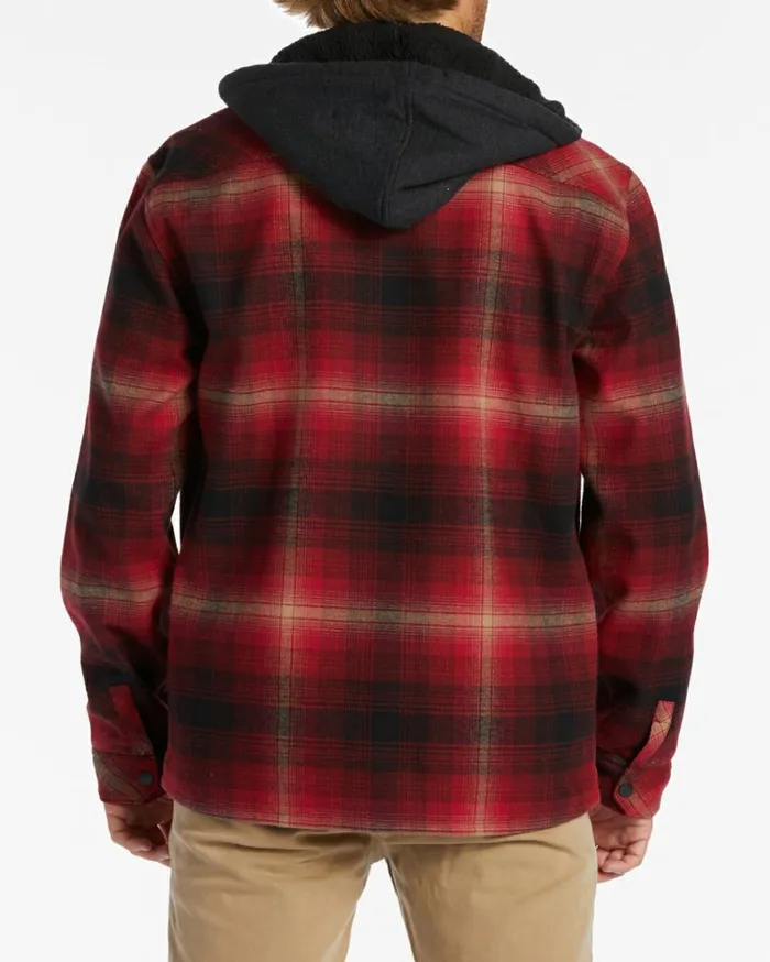 ADiv Furnace Bonded Flannel Shirt Coral Men Billabong Shirts