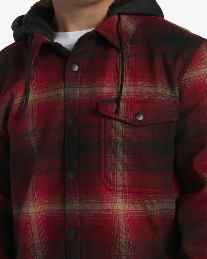 ADiv Furnace Bonded Flannel Shirt Coral Men Billabong Shirts