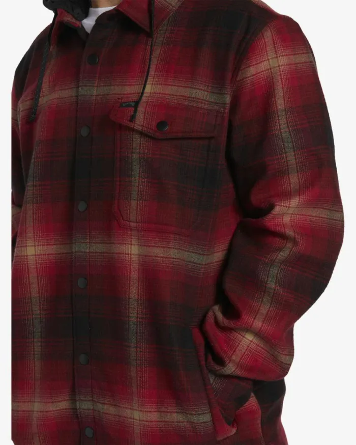 ADiv Furnace Bonded Flannel Shirt Coral Men Billabong Shirts