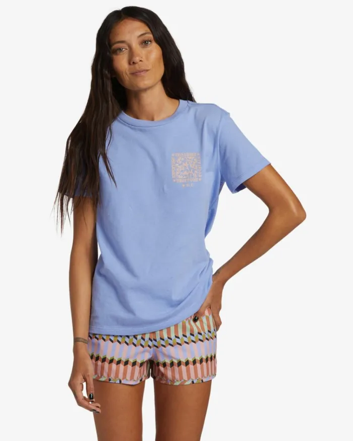 ADiv TShirt Cosmic Blue Women Billabong Graphic Tees and Tanks
