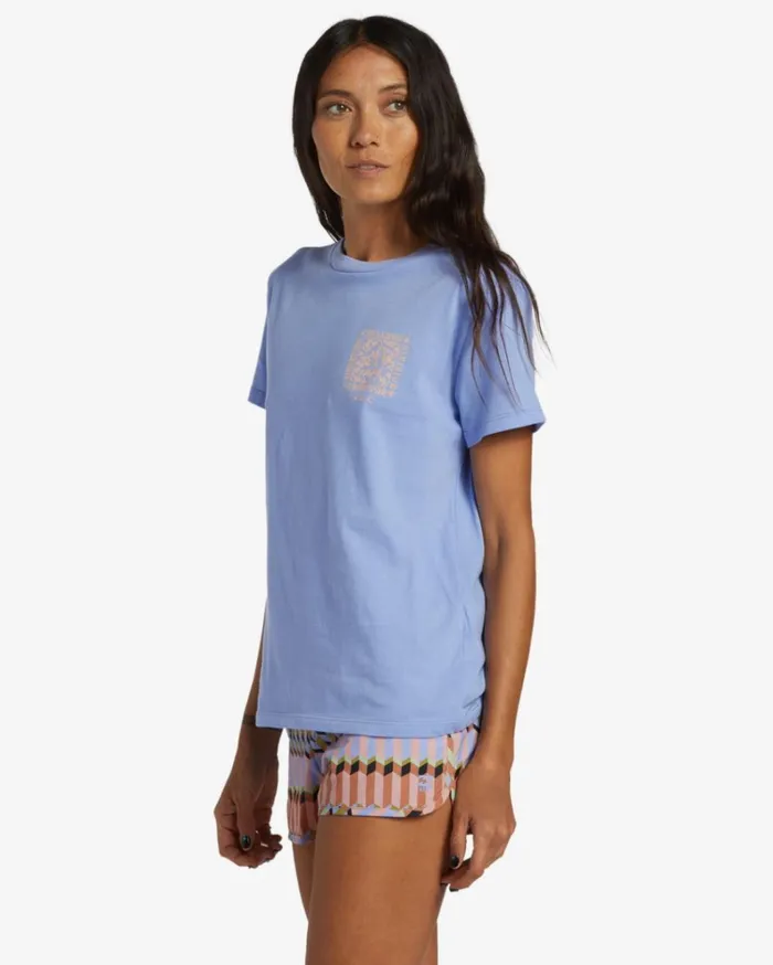 ADiv TShirt Cosmic Blue Women Billabong Graphic Tees and Tanks