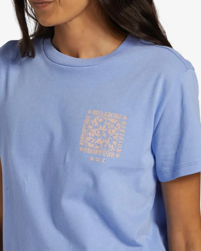 ADiv TShirt Cosmic Blue Women Billabong Graphic Tees and Tanks