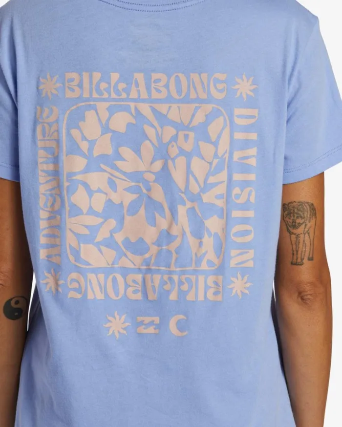 ADiv TShirt Cosmic Blue Women Billabong Graphic Tees and Tanks