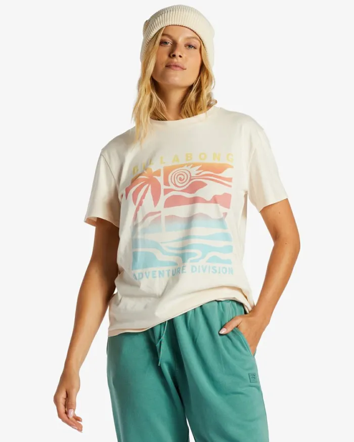 ADiv TShirt White Cap Women Billabong Graphic Tees and Tanks