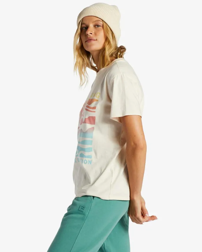 ADiv TShirt White Cap Women Billabong Graphic Tees and Tanks