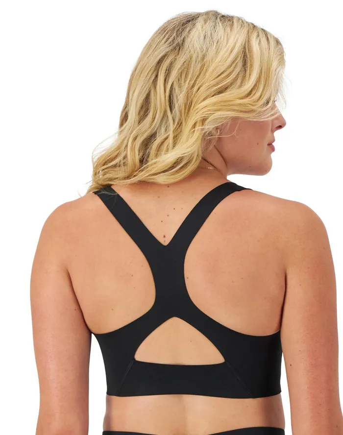 Absolute Lift Sports Bra C Logo Black Women Champion Sports Bras and Bralettes