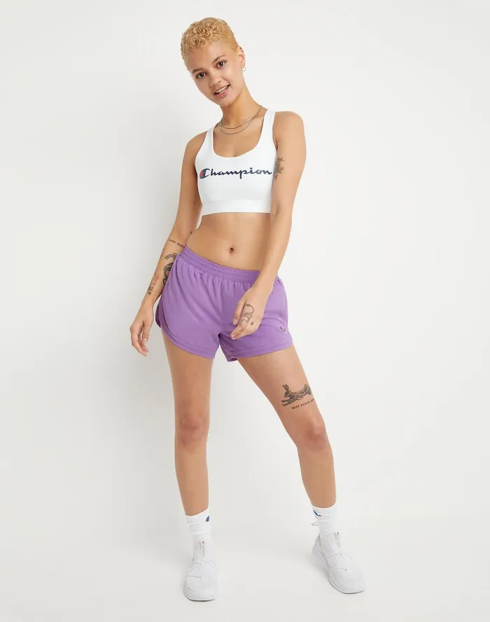 Absolute Sports Bra Classic Script Logo White Women Champion Sports Bras and Bralettes