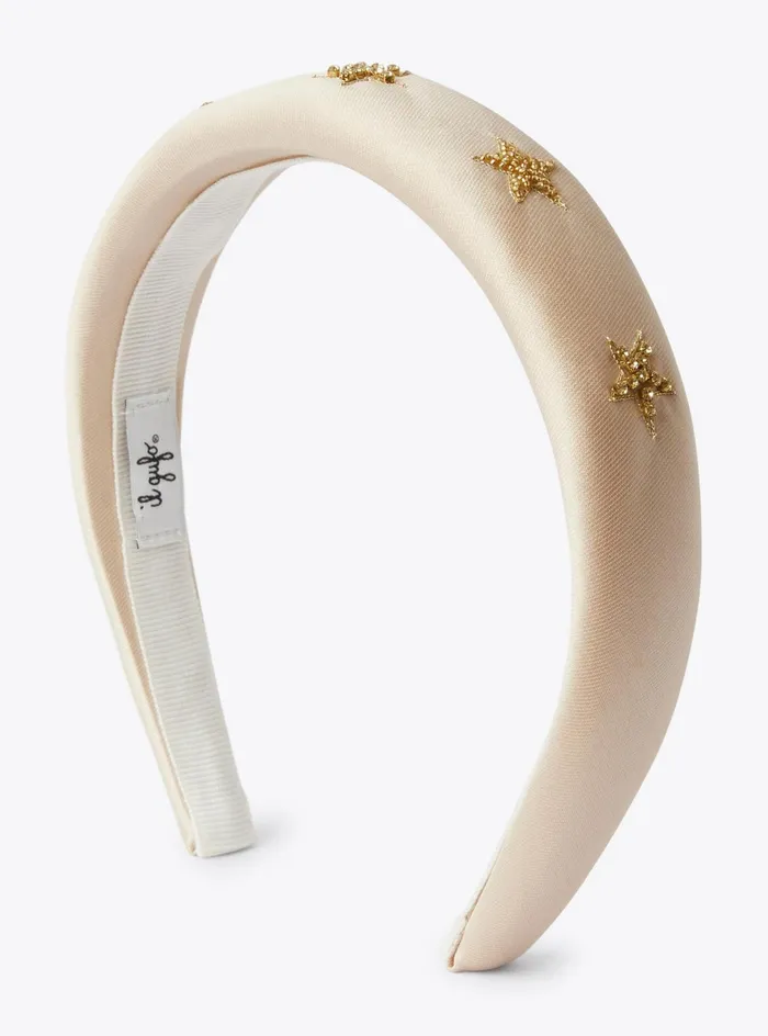 Accessories Girl 216 Il Gufo Mikado Headband With Stars