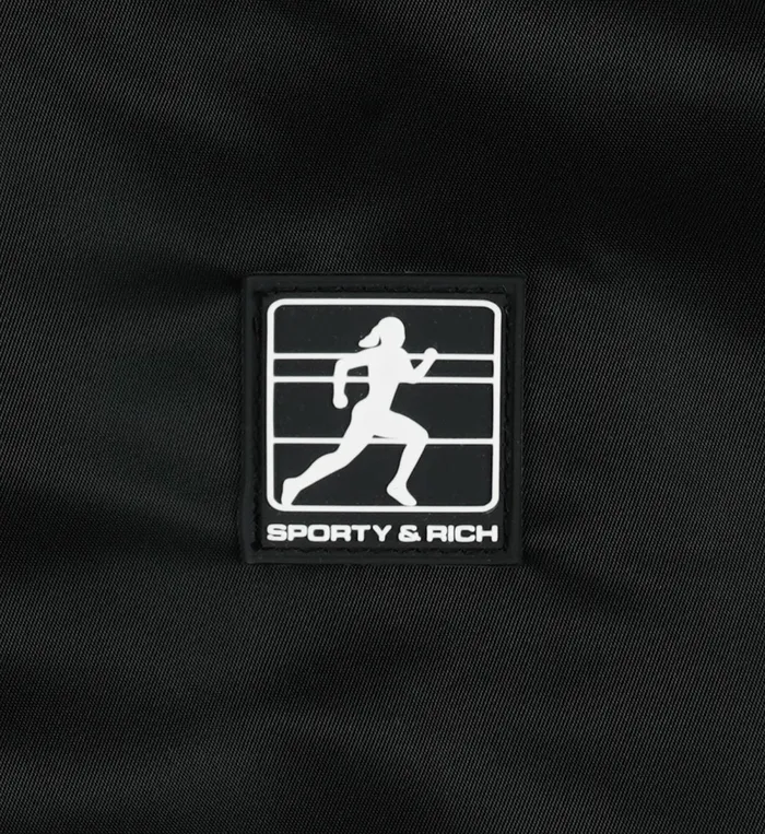 Activewear Women Sporty and Rich Running Woman Nylon Windbreaker 8211 BlackWhite