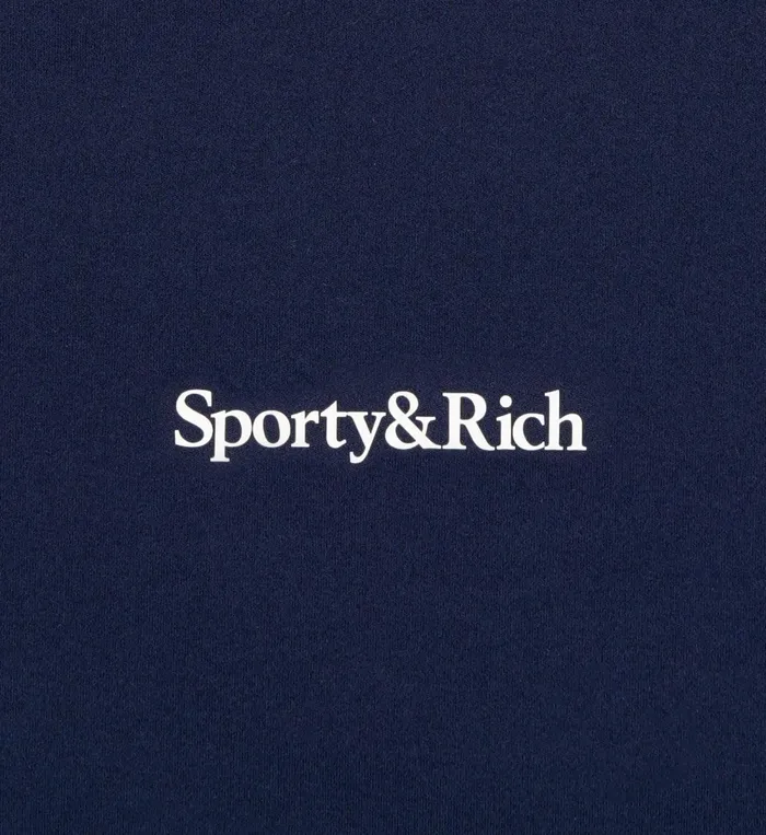 Activewear Women Sporty and Rich Serif Logo Flared Legging 8211 NavyWhite