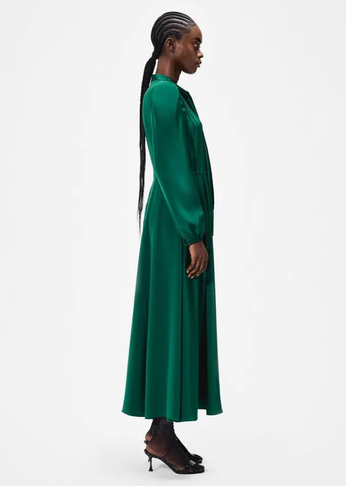 Adam Lippes Alison Dress Pine Womens Dresses