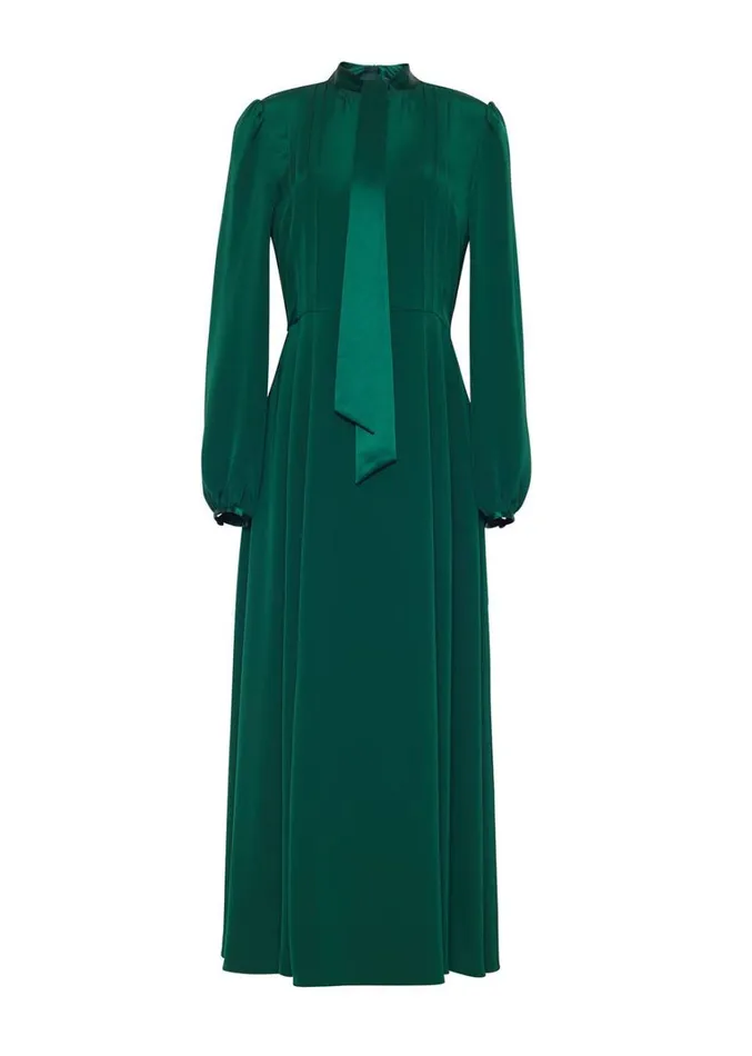 Adam Lippes Alison Dress Pine Womens Dresses