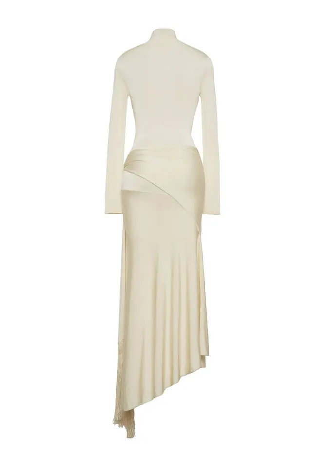 Adam Lippes Cecil Dress Ivory Womens Sweaters and Knitwear