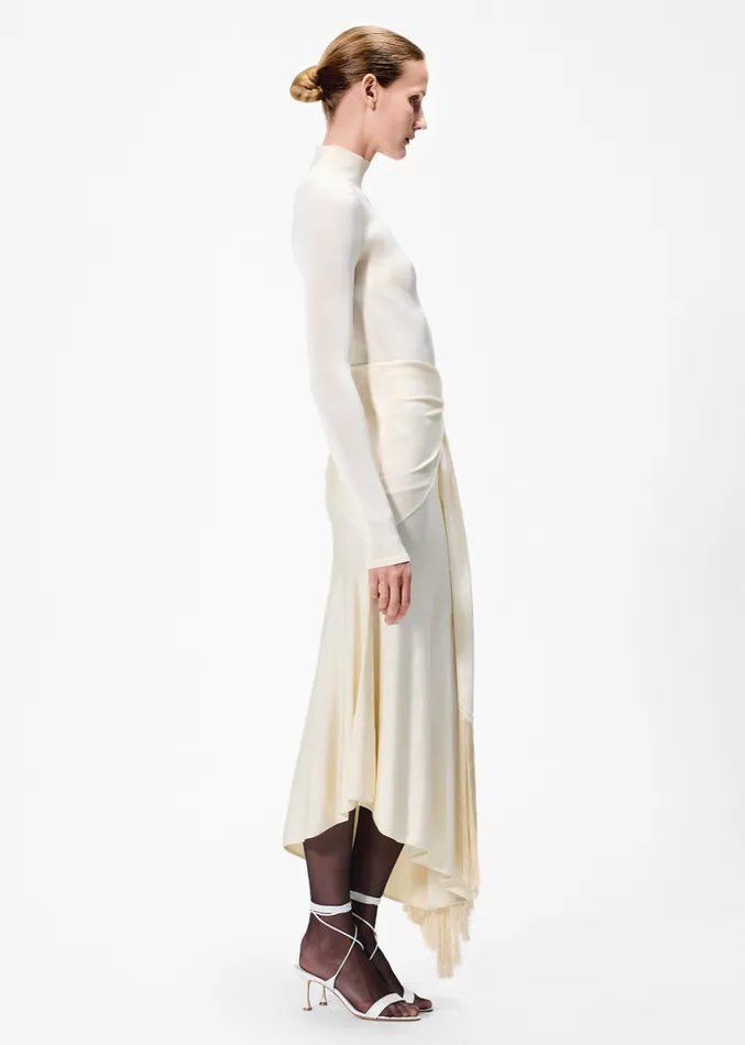 Adam Lippes Cecil Dress Ivory Womens Sweaters and Knitwear