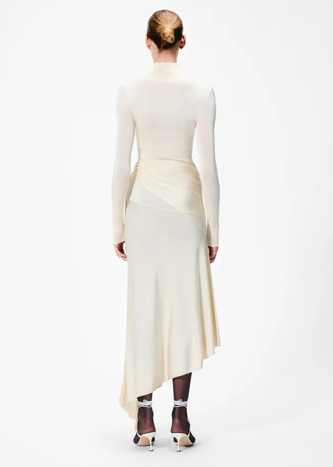 Adam Lippes Cecil Dress Ivory Womens Sweaters and Knitwear