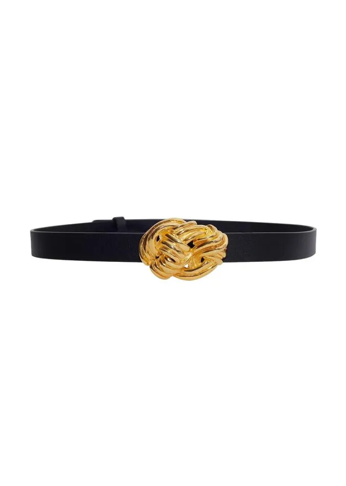 Adam Lippes Cinturn Hebilla Nudo Oro Womens Accessories