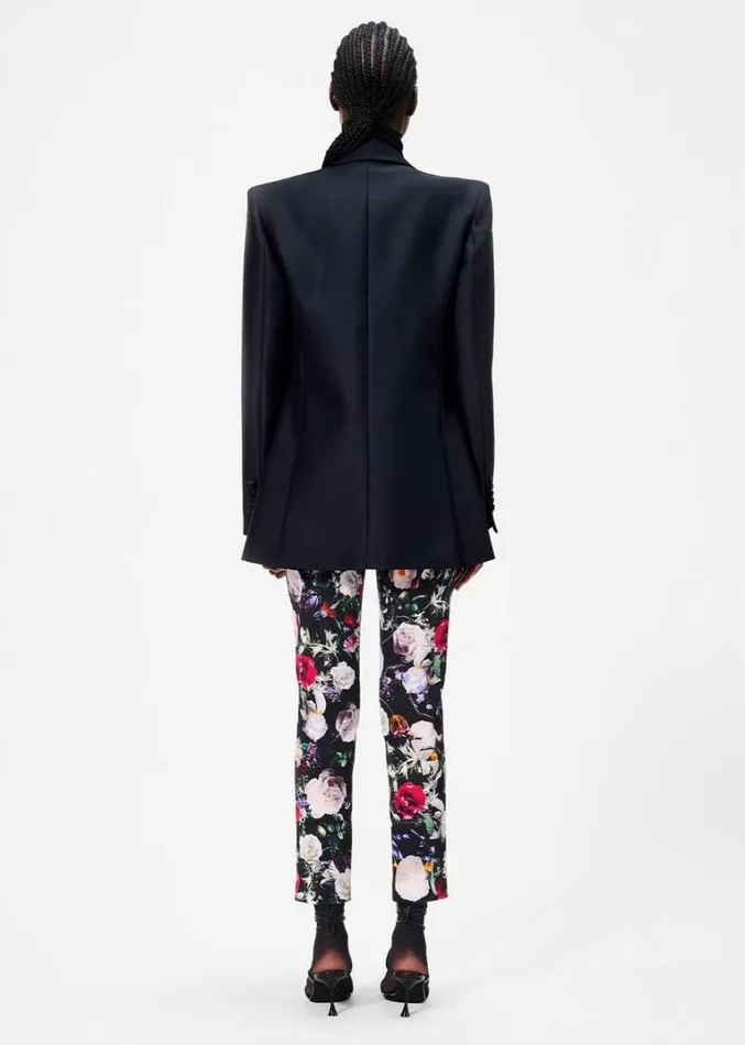 Adam Lippes Daphne Pant Black Floral Womens Pants