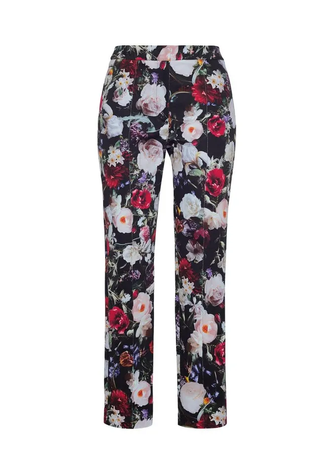 Adam Lippes Daphne Pant Black Floral Womens Pants