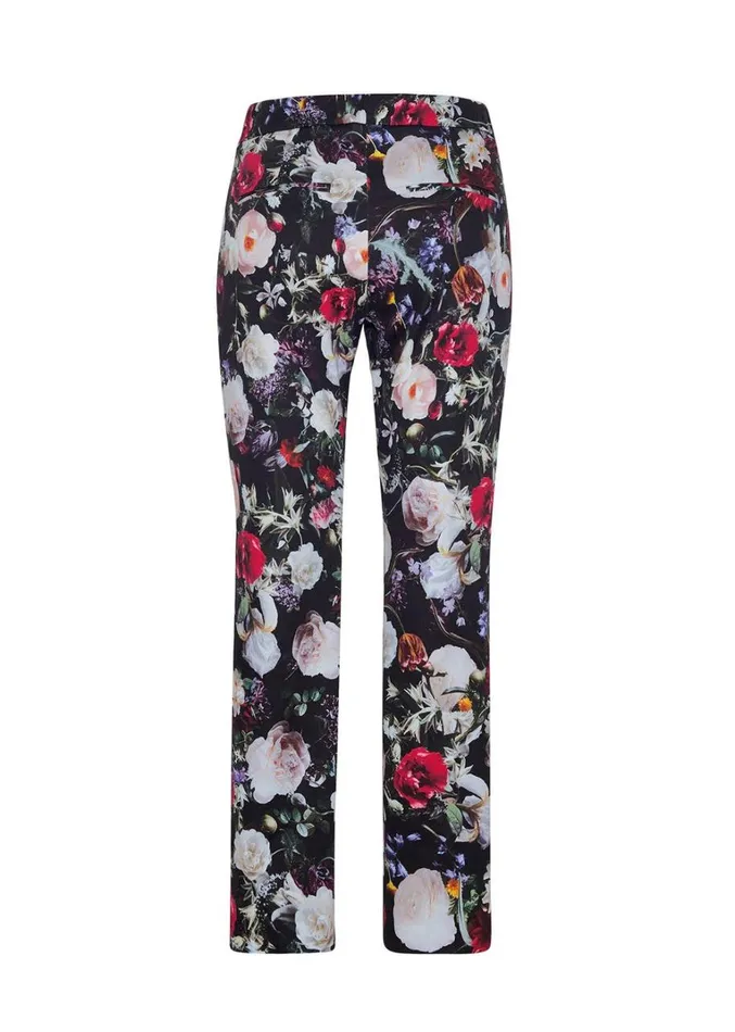 Adam Lippes Daphne Pant Black Floral Womens Pants