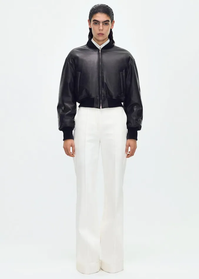 Adam Lippes Deeda Pant In White Denim White Womens Pants