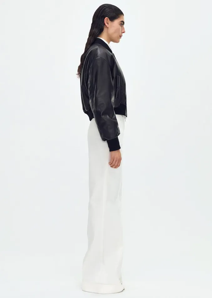 Adam Lippes Deeda Pant In White Denim White Womens Pants