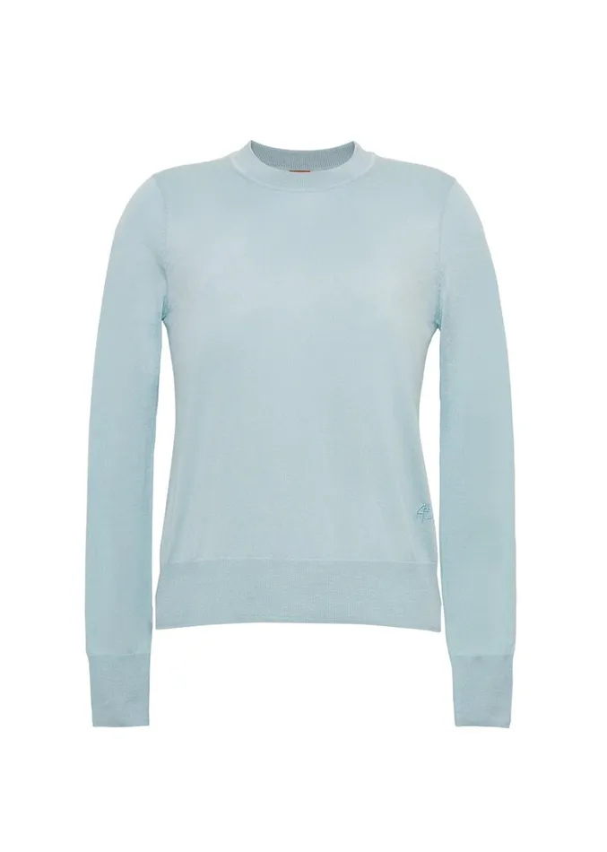 Adam Lippes Didion Knit Mist Womens Sweaters and Knitwear