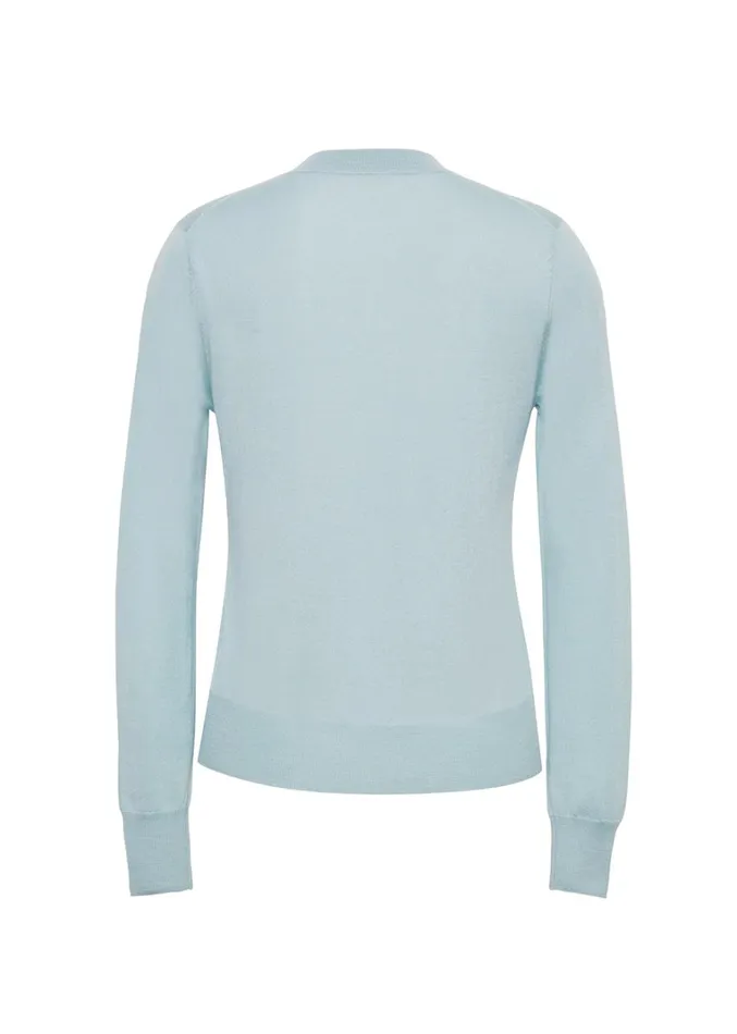 Adam Lippes Didion Knit Mist Womens Sweaters and Knitwear