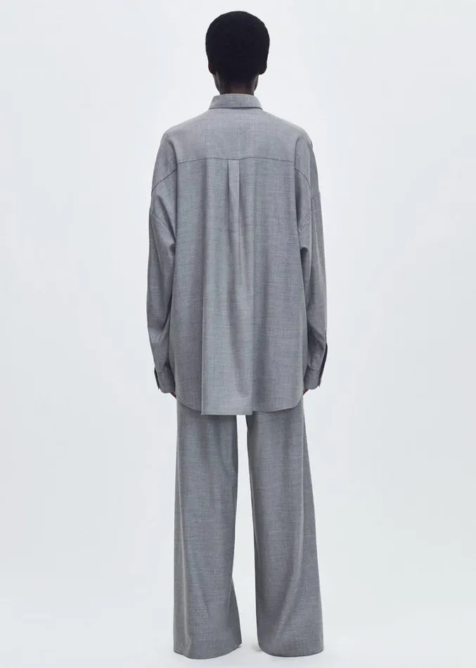 Adam Lippes Maeve Pant Heather Grey Womens Pants