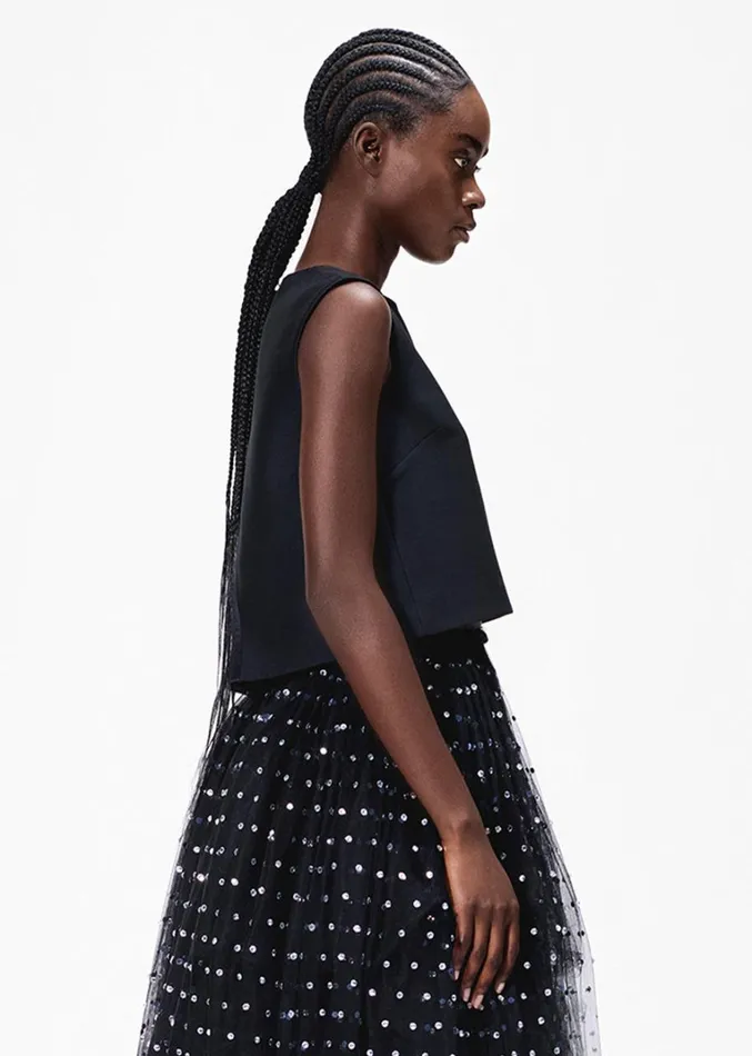 Adam Lippes Mercer Top Black Womens Tops