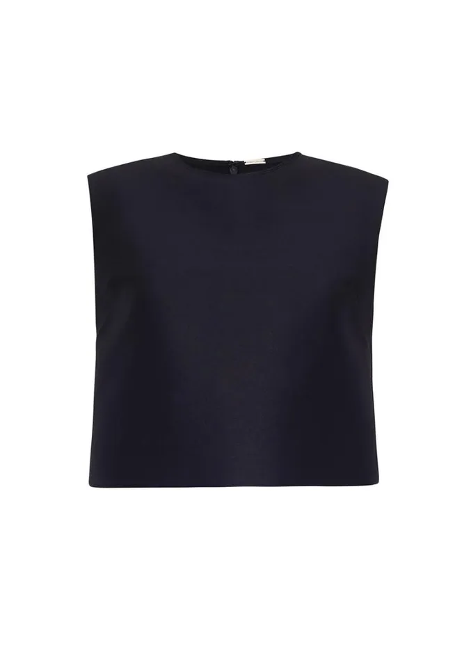 Adam Lippes Mercer Top Black Womens Tops