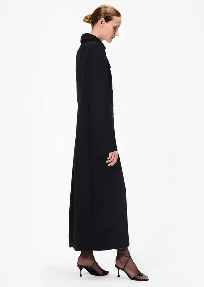 Adam Lippes Wheatleigh Coat Black Womens Coats and Jackets