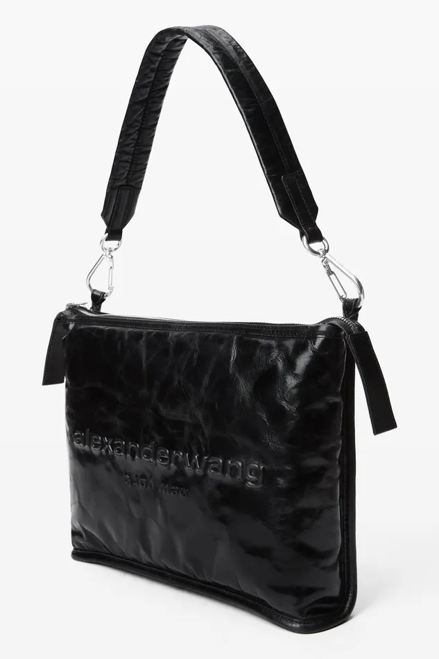 Alexander Wang Bags Punch Tech Shoulder Bag In Crackle Patent Leather 8211 Women