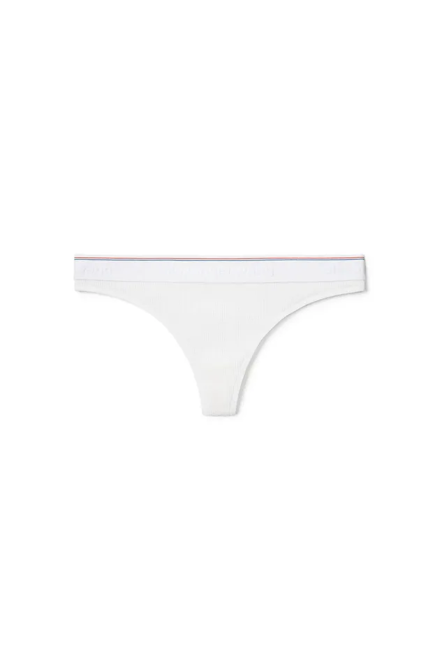 Alexander Wang Bodywear Classic Thong In Ribbed Jersey