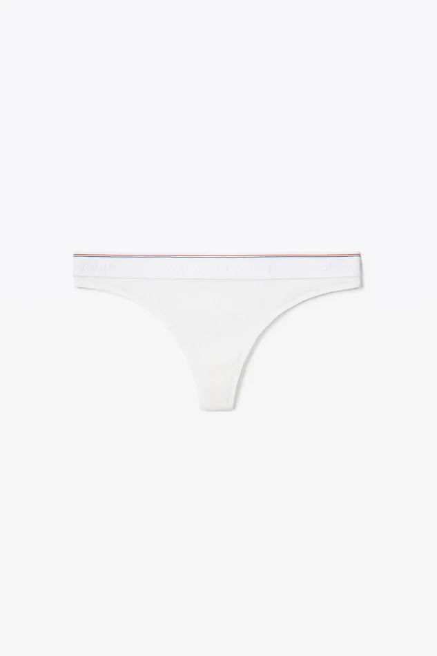 Alexander Wang Bodywear Classic Thong In Ribbed Jersey