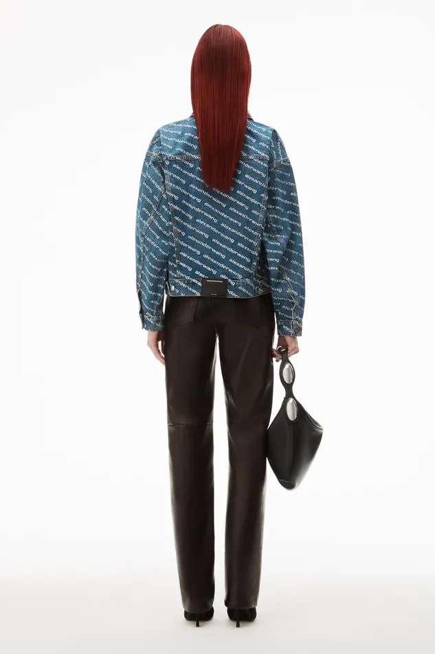 Alexander Wang Denim Game Logo JacketIn Denim 8211 Women
