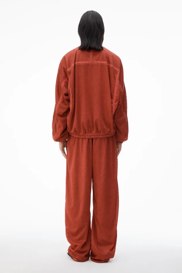 Alexander Wang Jackets Unisex Track Jacket In Perforated Mesh 8211 WomenMen
