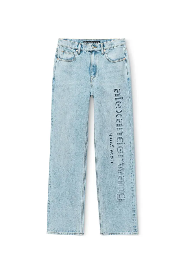 Alexander Wang Pants Ez CutOut Logo Jeans 8211 Women